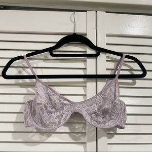 Parisa Size 36B Purple Lace Bra